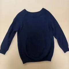 anySIS ニット 七分袖 紺色 M オンワード樫山