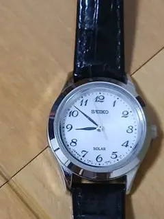 SEIKO ソーラー 腕時計 レディース ホワイト文字盤