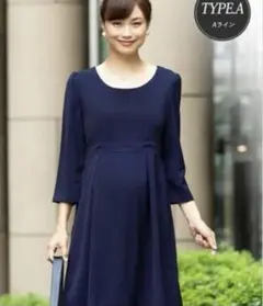 SWEET MOMMY ワンピース M ネイビー（授乳口付き）