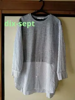 最終お値下げ★美品★イシカワラボ　dix-septドッキングシャツ 38