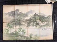 風景画◇渓流◇新品 美品【水性絵具/アクリル/色鉛筆】◇防水&丁寧梱包