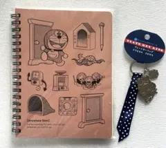 ドラえもん　リングノート　プレートキーリング　さかだち