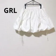 グレイル キュロットスカート キュロットパンツ 白 ショート丈 無地 ガーリー