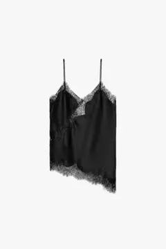 ZARA ZW COLLECTION レーストリム キャミソール ブラック XS - メルカリ