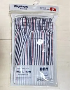 Right-on Basic トランクス Mサイズ 新品 ストライプ柄