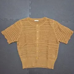 GU 透かし編み カーディガン　ボレロ　半袖のサムネイル