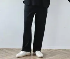 ジャーナルスタンダードラックス　luxe ランダムテレコパンツ　黒　フリーサイズ