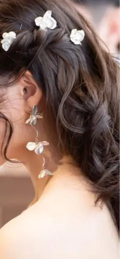 ウエディング　ロングピアス