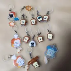 パンどろぼう めじるしアクセサリー トーストデザイン キーホルダーセット