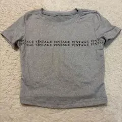 Dazy VINTAGEロゴ 半袖Tシャツ グレー サイズS