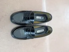 HARUTA 黒 ローファー 中ヒール