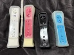 Wiiリモコンプラス　4本セット ホワイト ピンク ブルー ブラック