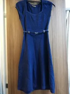 【いすみさん専用】ニットワンピース　CECIL McBEE　M　青