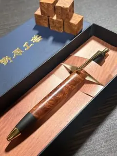 廃盤】野原工芸 ボールペン（花梨瘤/玉クリップ） - メルカリ