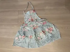 【美品】LAURA ASHLEY 花柄フリル付き ドレスエプロンのサムネイル