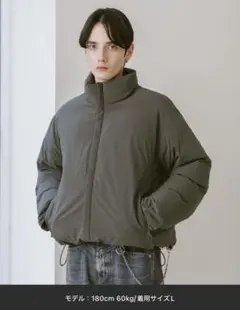 未使用 RAGEBLUE グース ダウン ショートジャケット ダークグレー