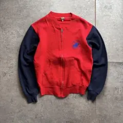 古着　60s sports wear ジップ　スウェット　トレーナー　polo