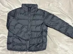 UNIQLO キッズ　ダウン　子供　黒　ブラック　コート　アウター