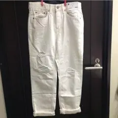 《半額》白ジーンズGU