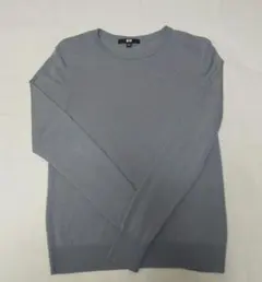 ユニクロ毛100% 長袖ニット L