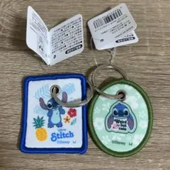 ディズニー スティッチ ワッペンキーホルダー 2種セットのサムネイル