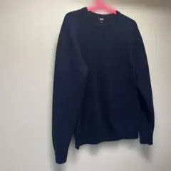 美品❗️UNIQLO ミラノリブネイビー ニットM