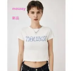 新品　moussy METALLIC LIQUID MOUSSY Tシャツのサムネイル