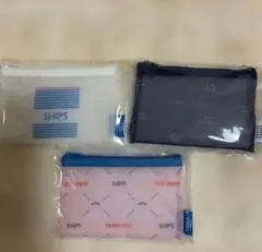 SHIPS evian コラボ メッシュポーチ 点セットコンプリート