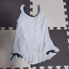女の子用ワンピース水着 120 水玉模様
