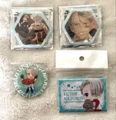 ユーリ!!! on ICE ヴィクトル　缶バッジセット