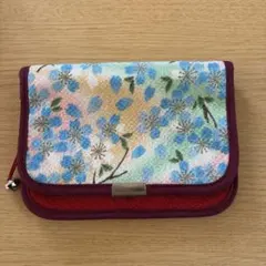 花柄ポーチ 多色 鈴付き　財布としても○