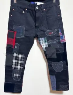 ジュンヤワタナベマン リペアブラックデニムパンツ サイズXS メンズ 新品