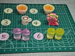 カラフルなミニチュアデコレーションパーツセット