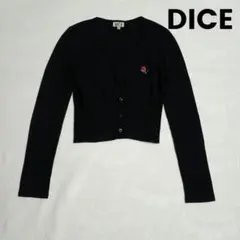 ♥ダイス ショートカーディガン ブラック