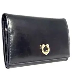 希少✨オールドグッチ ロングウォレット 長財布 バンブー スエード ブラック 良好】 GUCCI グッチ 最高級 バンブー タッセル オーストリッチ