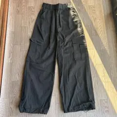 ブラック カーゴパンツ 黒