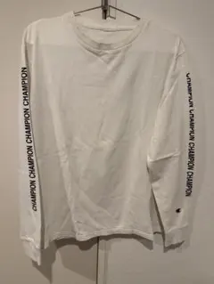 Champion 長袖カットソー ホワイト C8-Q401