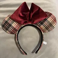 ディズニー カチューシャ チェック柄