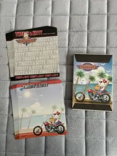 【希少】Tweety & Kitty 便箋セット　平成レトロ