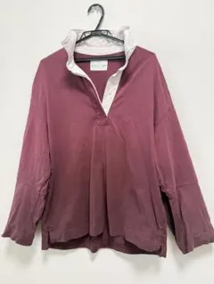 H&M STUDIO CAPSULE ラガーシャツ ボルドー M