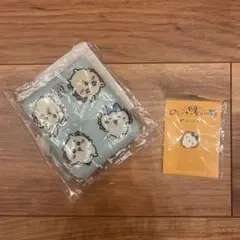 ちいかわ　シーサ祭り　ピンバッジとマルチケース