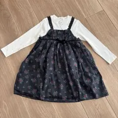 新品　アプレレクール　花柄ワンピース120