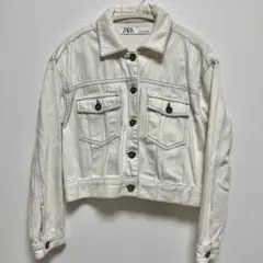 ZARA アイボリーデニムジャケット