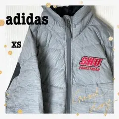 adidasアディダス中綿刺繍ジャケットグレーXS 90s古着