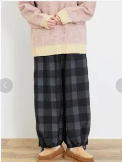 サマンサモスモス✻柄アソート裾絞りワイドパンツ