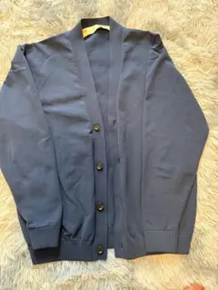 LB.03／ソロナスムースVネックカーディガン　ネイビー