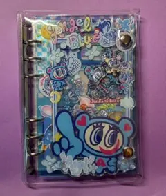 A6 エンジェルブルー　シャカシャカノート　アクリルバインダー シール帳