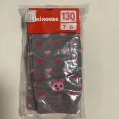 ミキハウス ハート柄レギンス 130cm 日本製