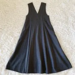 green label relaxing パウダーフレアジャンパースカート