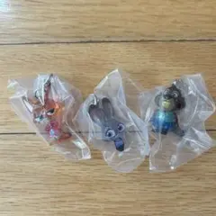 ズートピア めじるしアクセサリー 3体セット ニック ジュディ 二ブルズ
